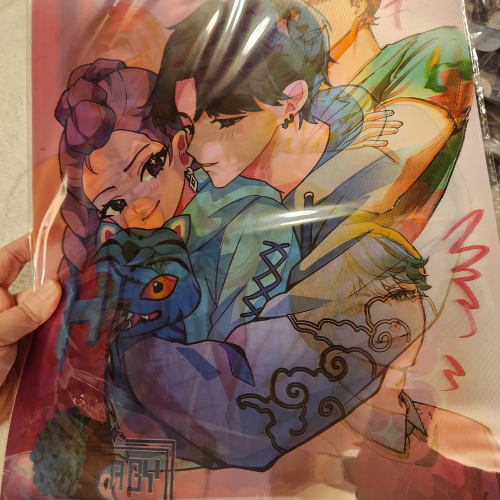 Colorful Anime K-pop Art Poster - Picture 2 of 4